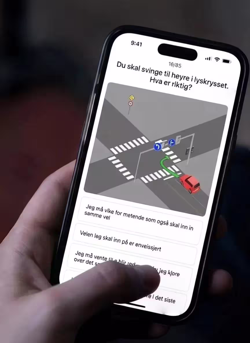 Skærmbillede fra Eteo-appen